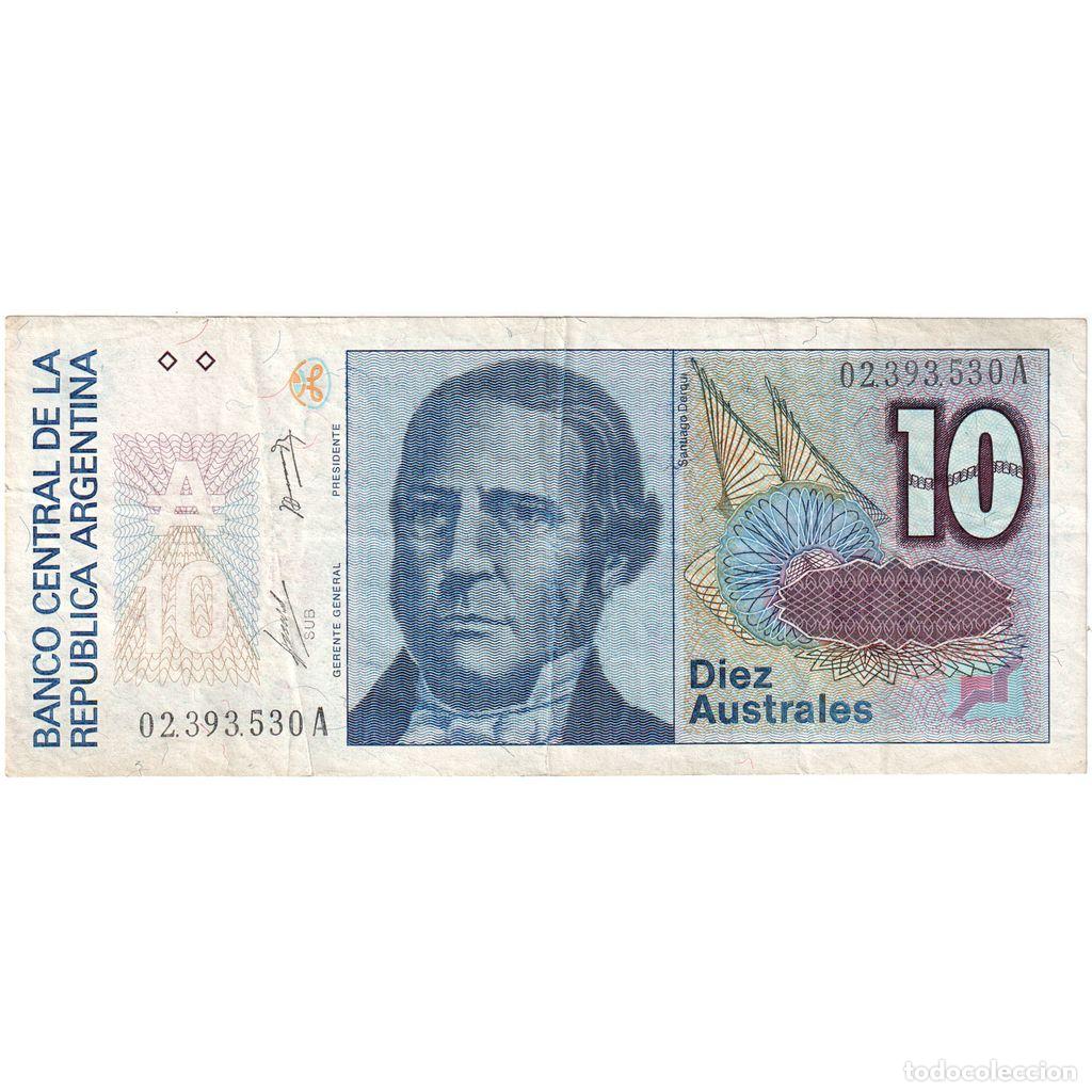 Billetes extranjeros: [#1291448] Argentina, 10 Australes, MBC - Foto 1