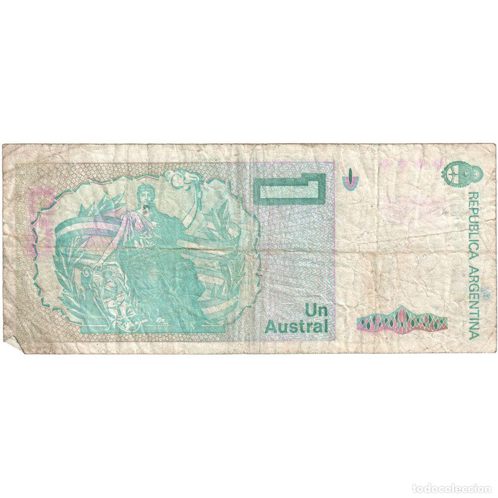 Billetes extranjeros: [#1291447] Argentina, 1 Austral, BC - Foto 2