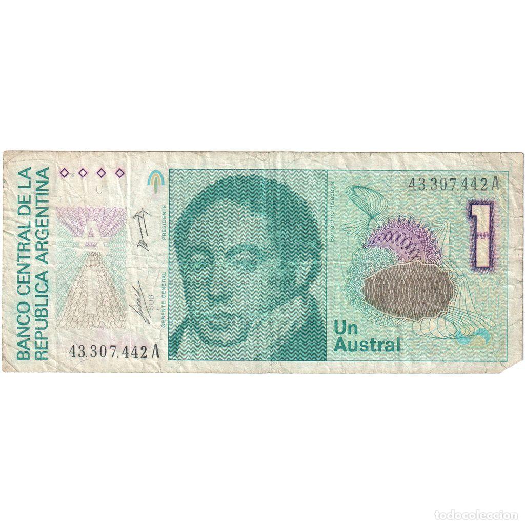 Billetes extranjeros: [#1291447] Argentina, 1 Austral, BC - Foto 1
