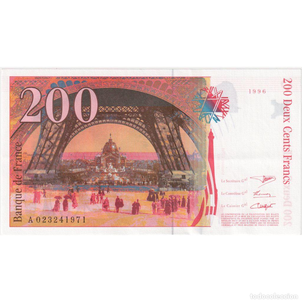 Billetes extranjeros: [#1291507] Francia, 200 Francs, Eiffel, A 023241971, UNC - Foto 2