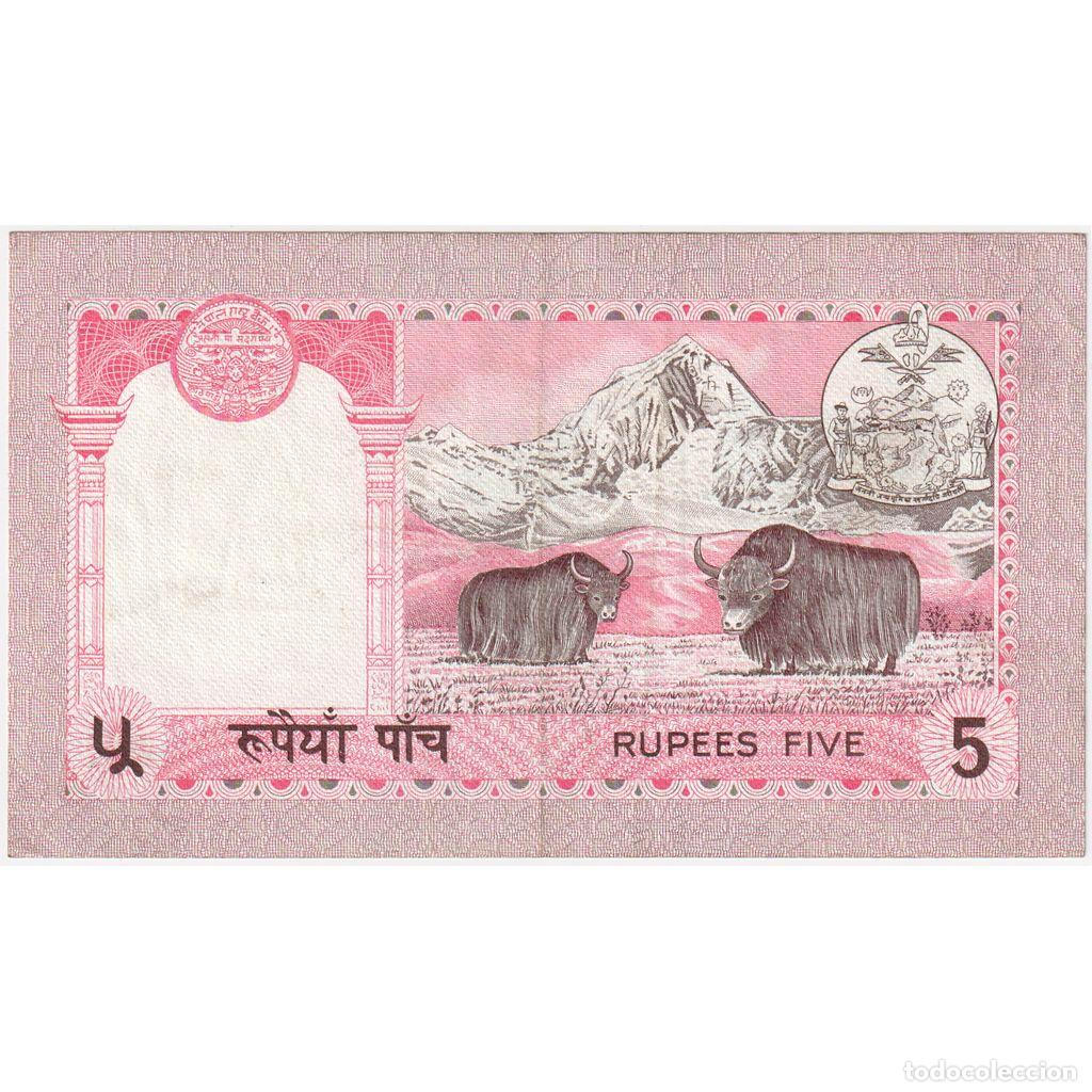 Billetes extranjeros: [#1291582] Nepal, 5 Rupees, SC - Foto 2