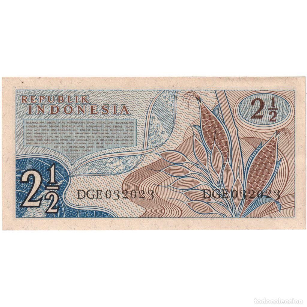 Billetes extranjeros: [#1291645] Indonesia, 2 1/2 Rupiah, UNC - Foto 2