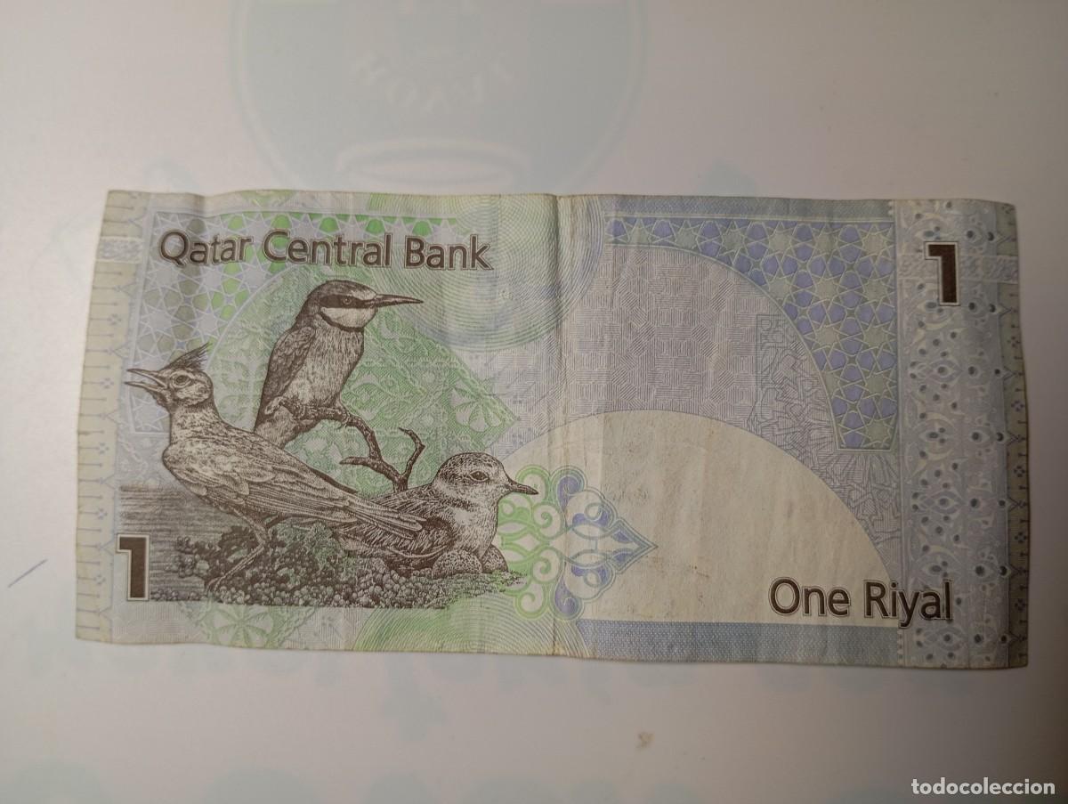 Billetes extranjeros: BILLETE QATAR One riyal - Foto 2