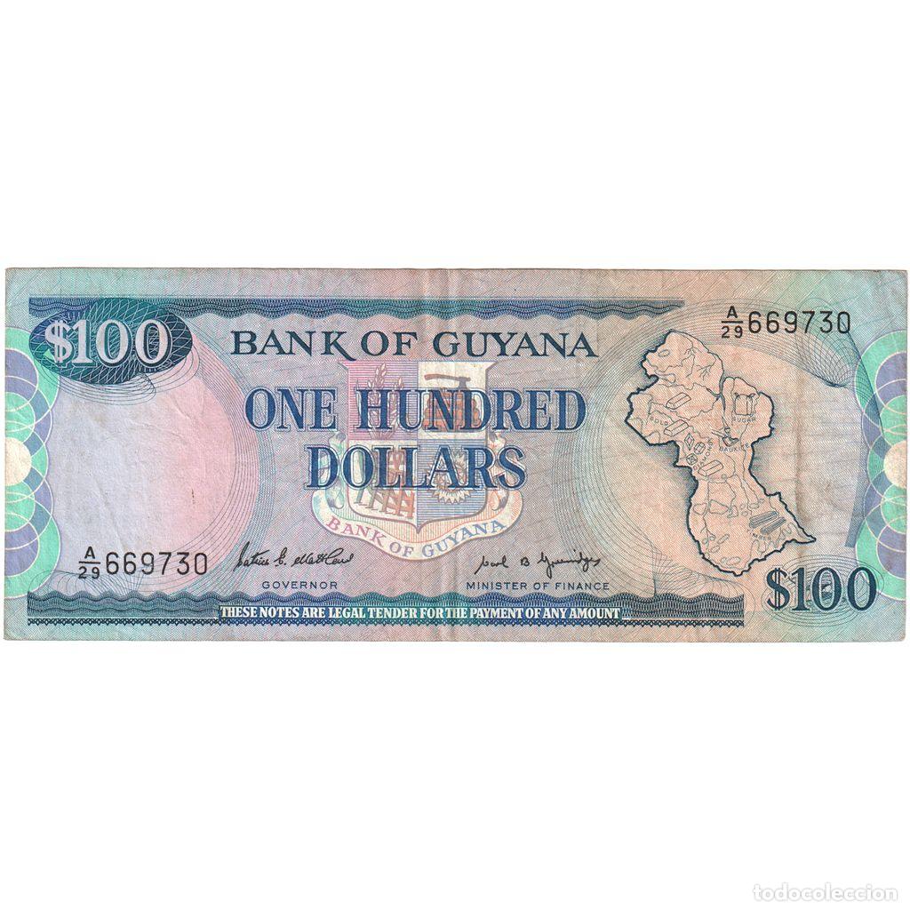 Billetes extranjeros: [#1291910] Guyana, 100 Dollars, MBC - Foto 1