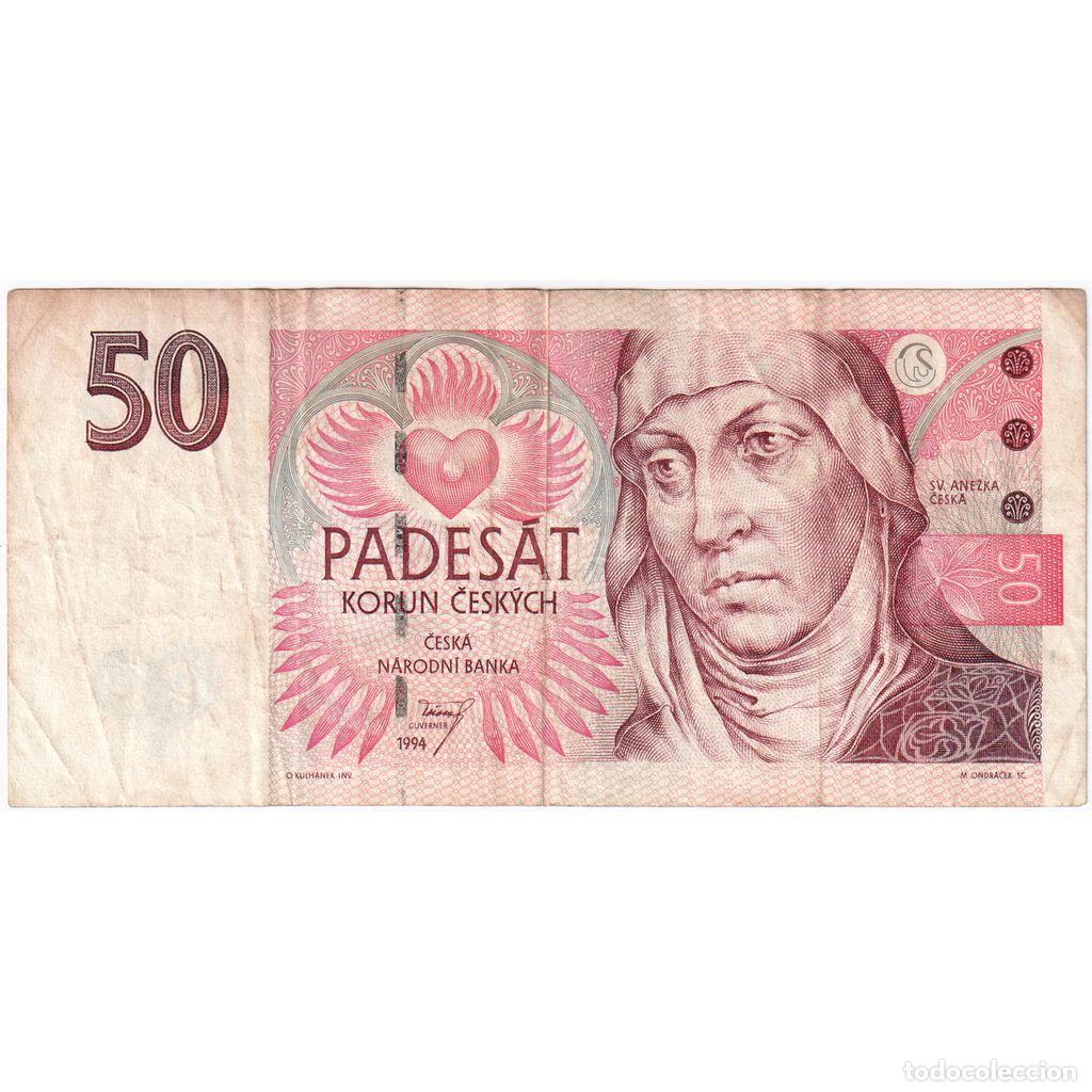 Billetes extranjeros: [#1291891] Rep&uacute;blica Checa, 50 Korun, BC - Foto 1