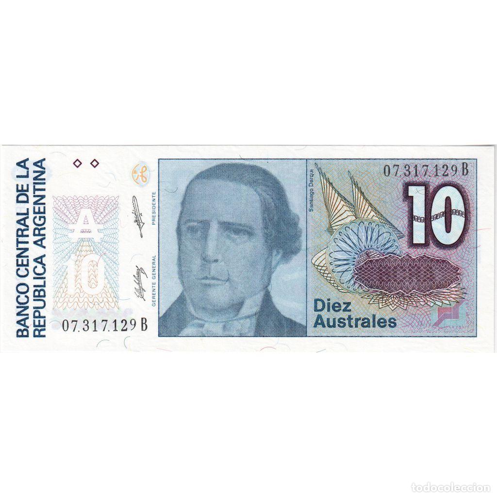 Billetes extranjeros: [#1291925] Argentina, 10 Australes, UNC - Foto 1