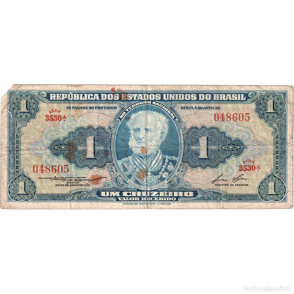 Billetes extranjeros: [#1292039] Brasil, 1 Cruzeiro, BC - Foto 1