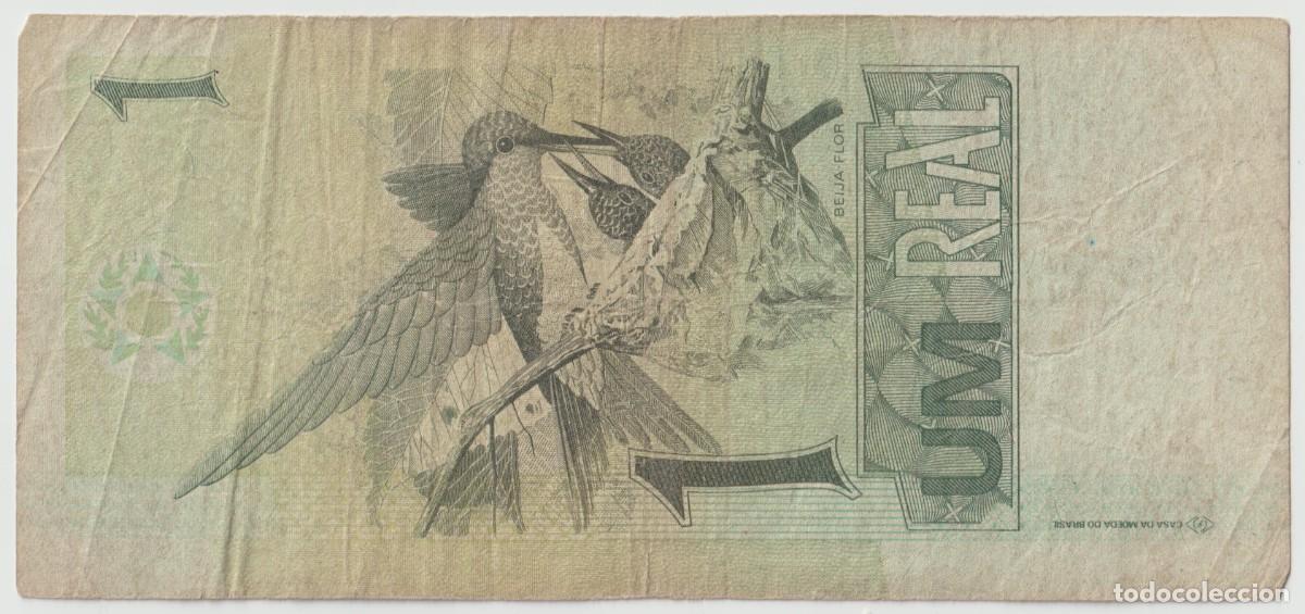 Billetes extranjeros: Billete Brasil 1997, 1 Real, PK 243 a.e - Foto 2