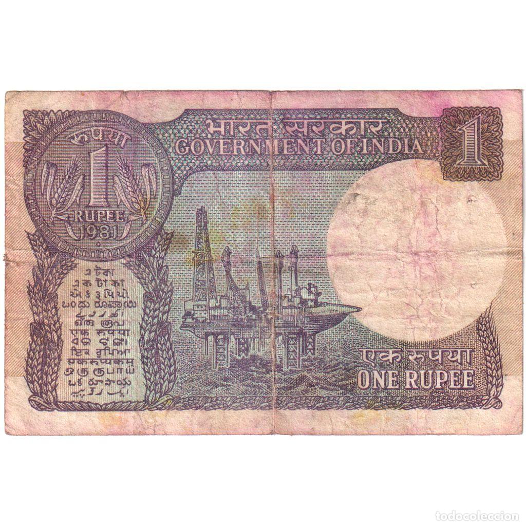 Billetes extranjeros: [#1292455] India, 1 Rupee, BC - Foto 2