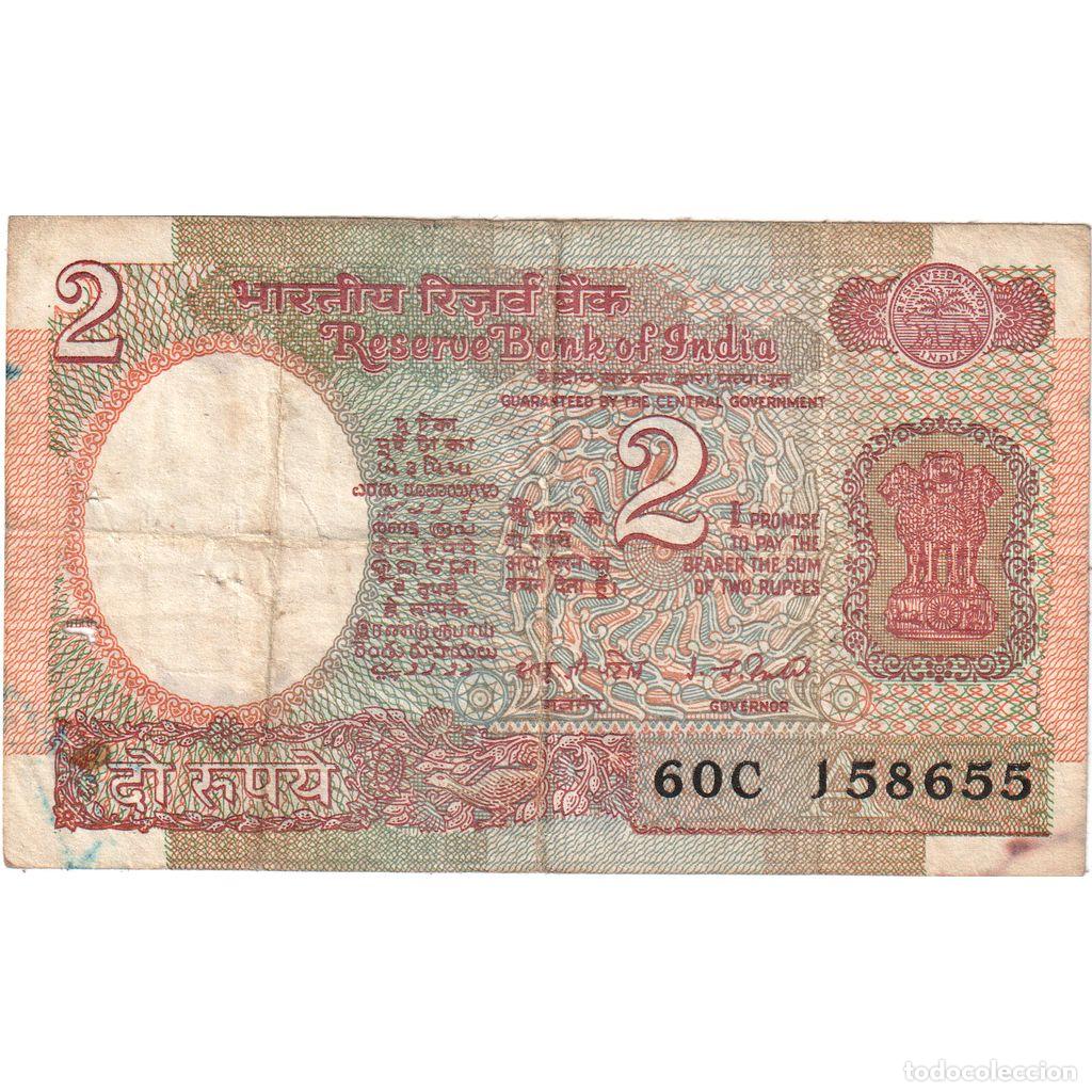 Billetes extranjeros: [#1292458] India, 2 Rupees, BC+ - Foto 1