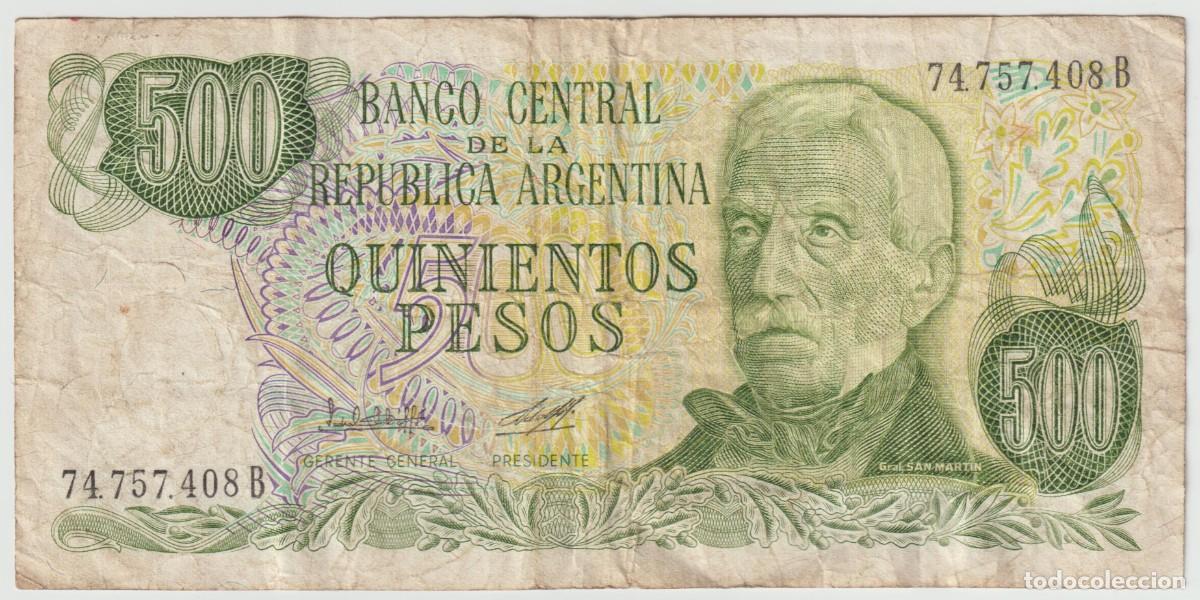 Billetes extranjeros: Billete Argentina 500 Pesos - Foto 1