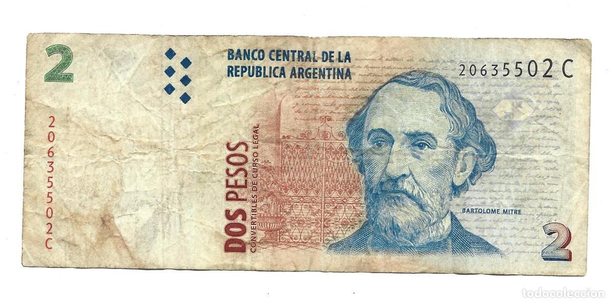 Billetes extranjeros: ARGENTINA- 2 PESOS CONVERTIBLES - Foto 1
