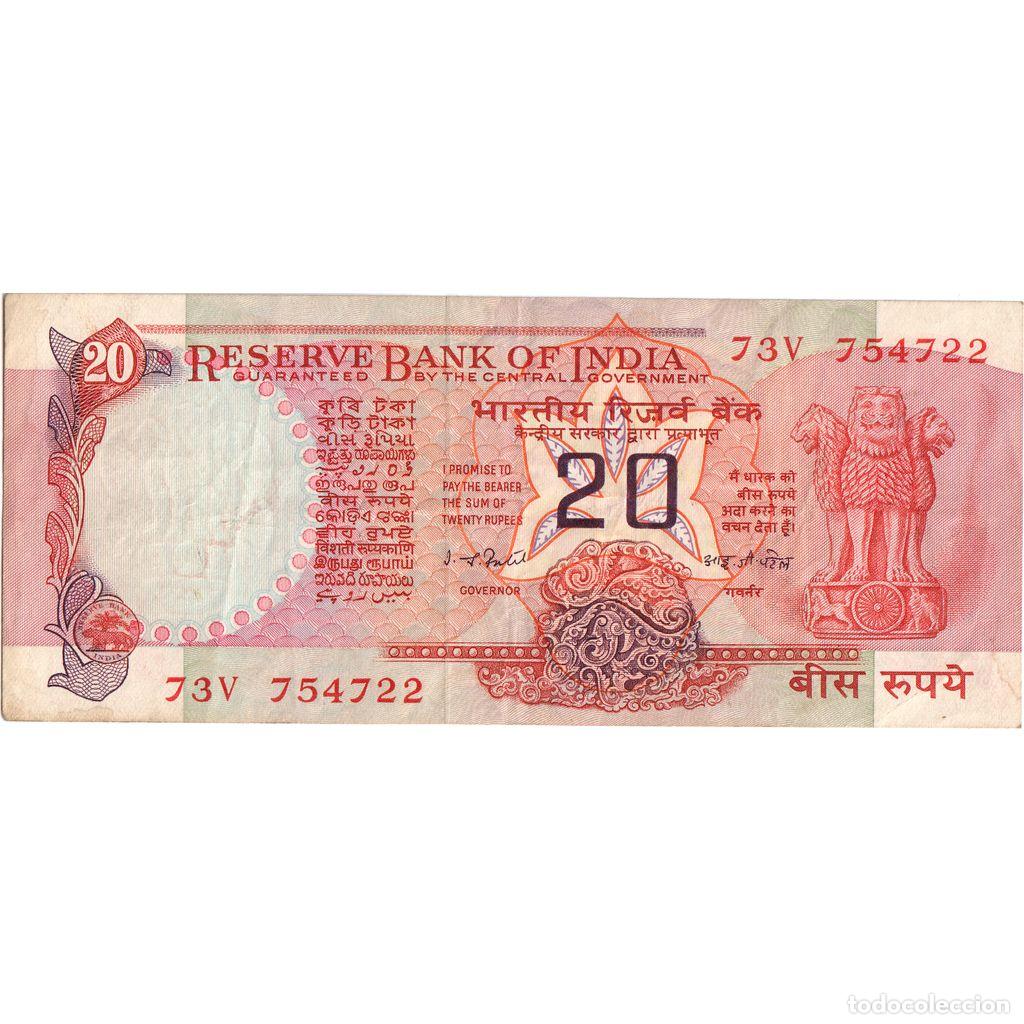 Billetes extranjeros: [#1292599] India, 20 Rupees, MBC - Foto 1