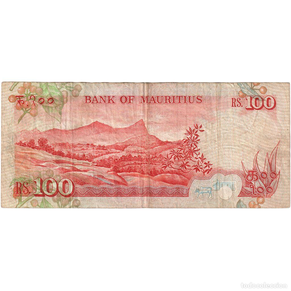 Billetes extranjeros: [#1292622] Mauricio, 100 Rupees, BC+ - Foto 2