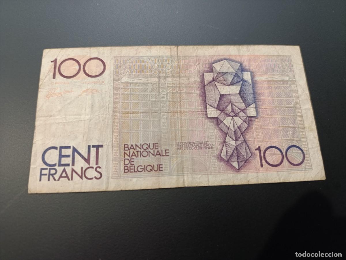 Billetes extranjeros: Billete Belgica, 100 francos - Foto 2