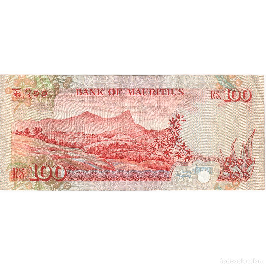 Billetes extranjeros: [#1292625] Mauricio, 100 Rupees, EBC - Foto 2