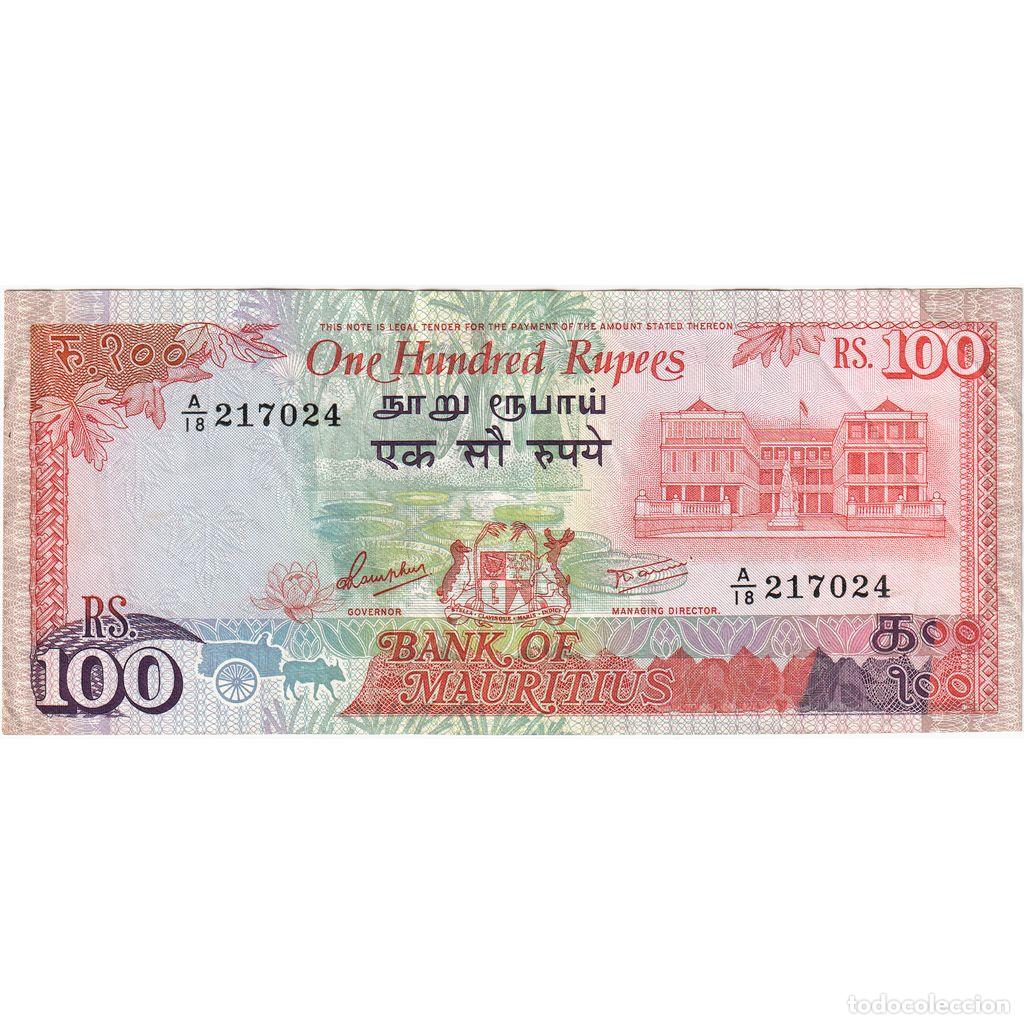 Billetes extranjeros: [#1292625] Mauricio, 100 Rupees, EBC - Foto 1