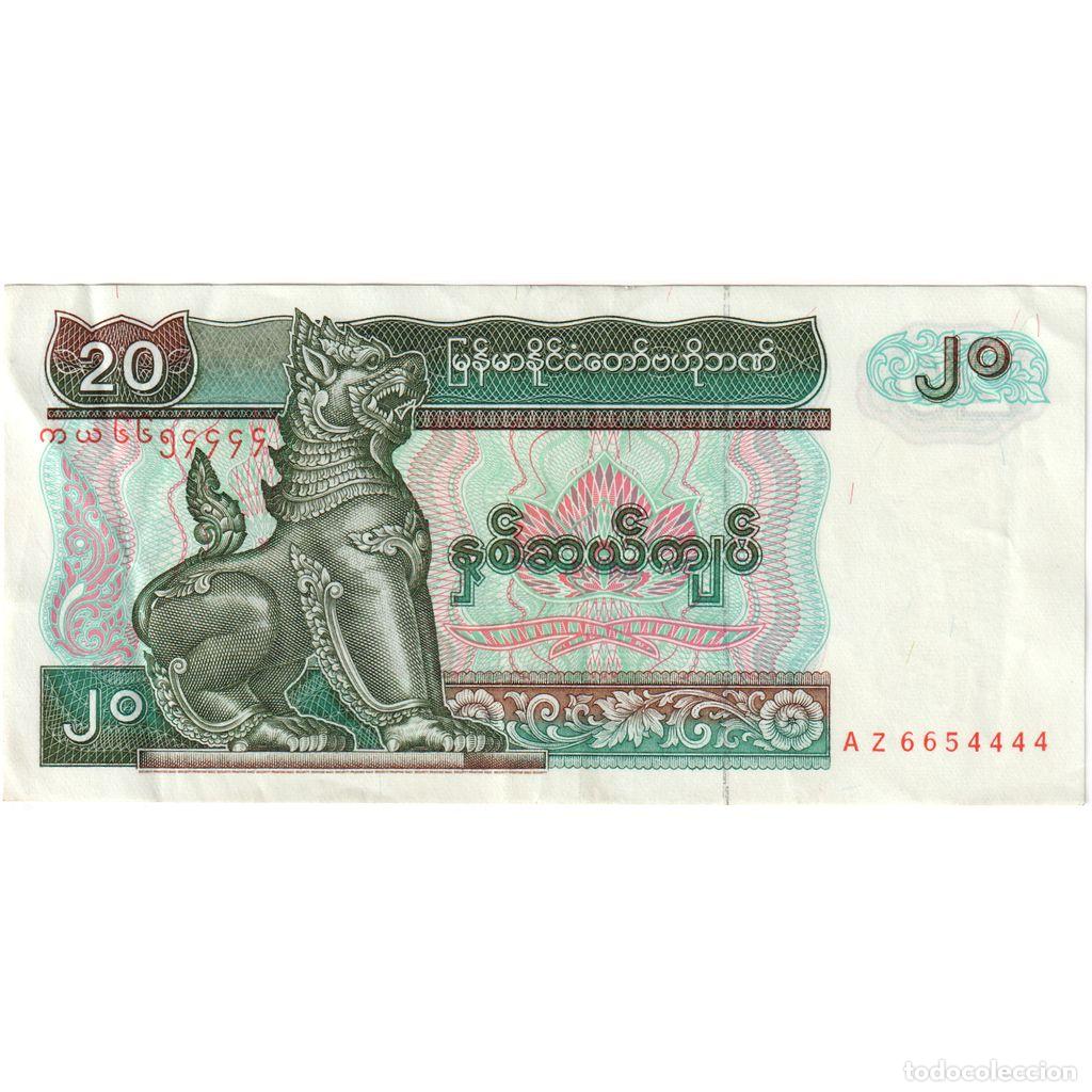 Billetes extranjeros: [#1292678] Myanmar, 20 Kyats, UNC - Foto 1