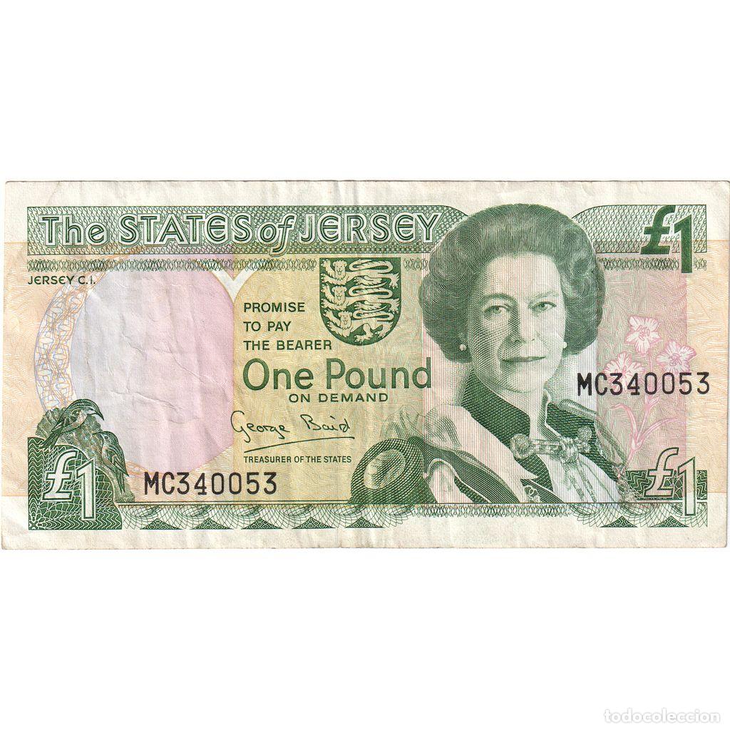 Billetes extranjeros: [#336343] Jersey, 1 Pound, MBC - Foto 1