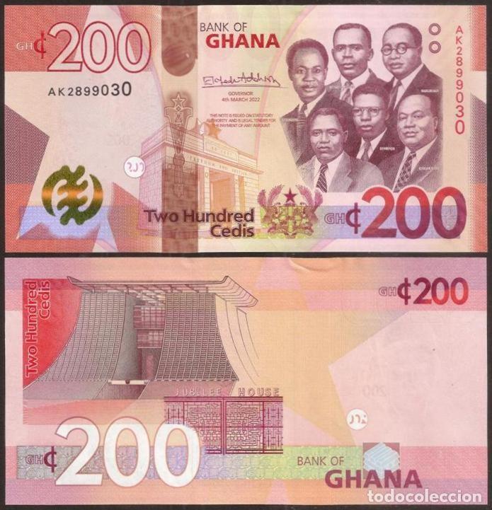 Billetes extranjeros: GHANA. 200 cedis 2019. S/C. - Foto 1