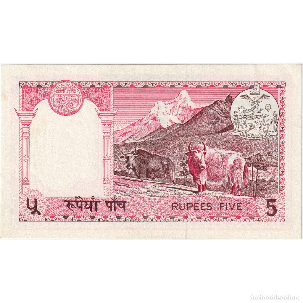 Billetes extranjeros: [#1292831] Nepal, 5 Rupees, EBC - Foto 2