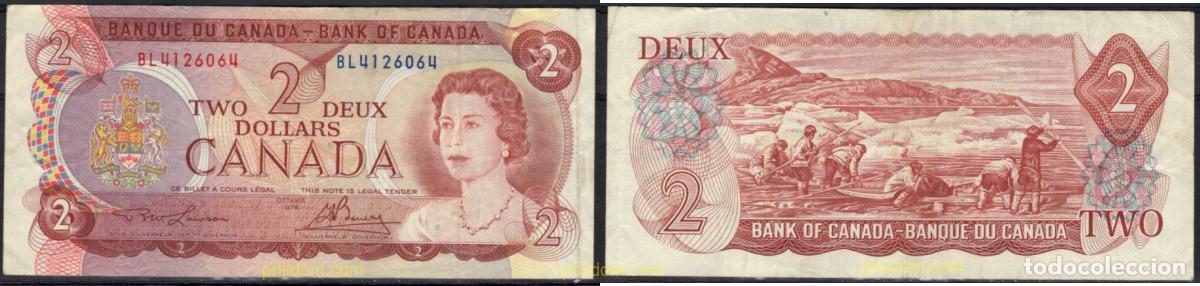 Billetes extranjeros: 8381 CANADA 1974 CANADA 2 DOLLARS 1974 - Foto 1