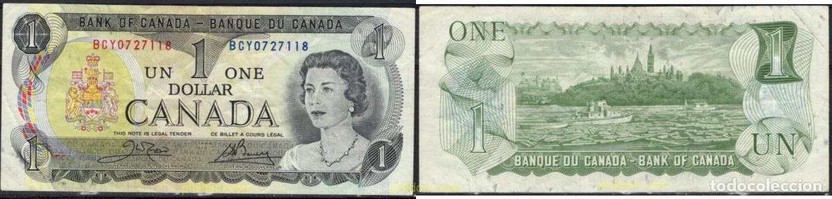 Billetes extranjeros: 8379 CANADA 1973 CANADA 1 DOLLAR 1973 - Foto 1