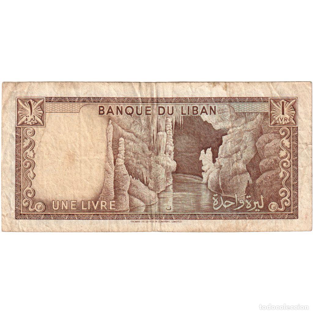 Billetes extranjeros: [#1292871] L&iacute;bano, 1 Livre, BC - Foto 2