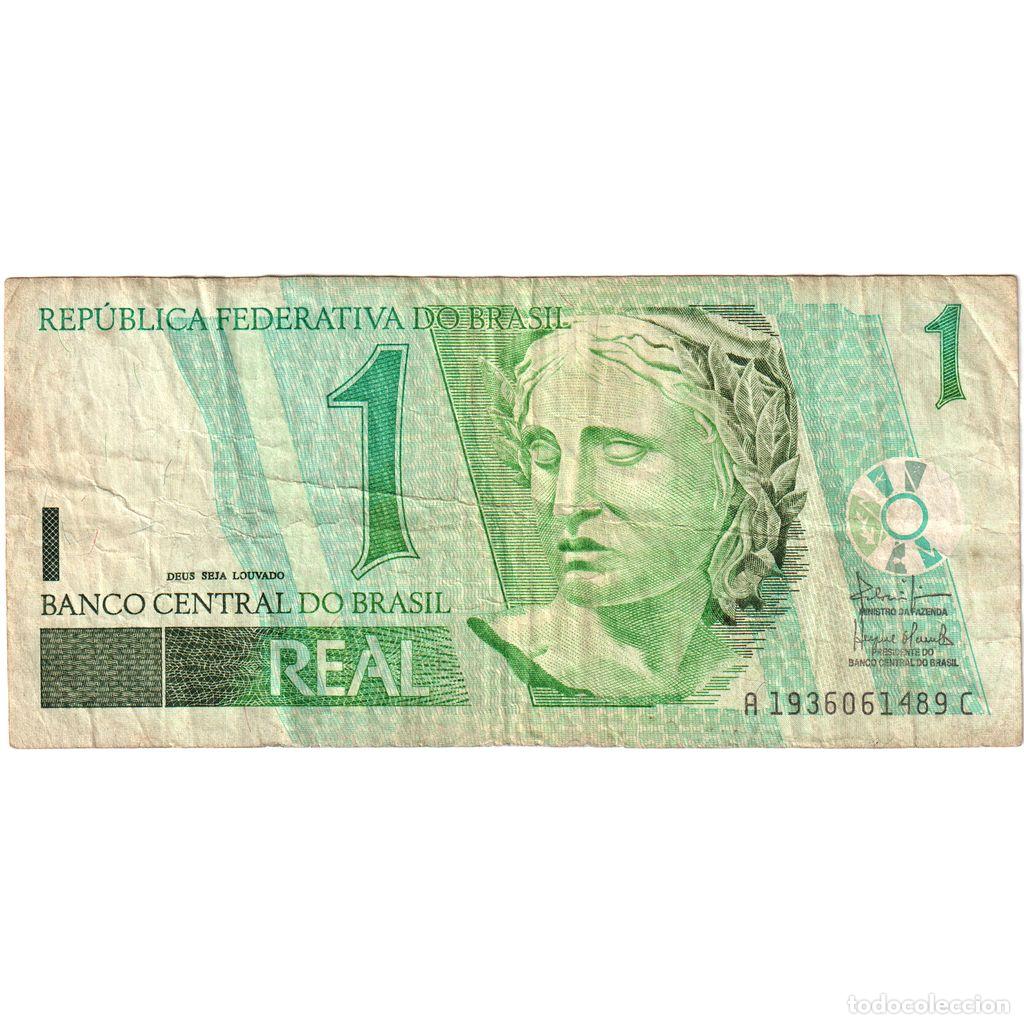 Billetes extranjeros: [#1292962] Brasil, 1 R&eacute;al, BC+ - Foto 1