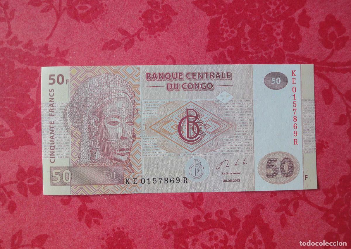 Billetes extranjeros: BILLETES MUNDIALES BILLETE 50 FRANCS CONGO - Foto 1