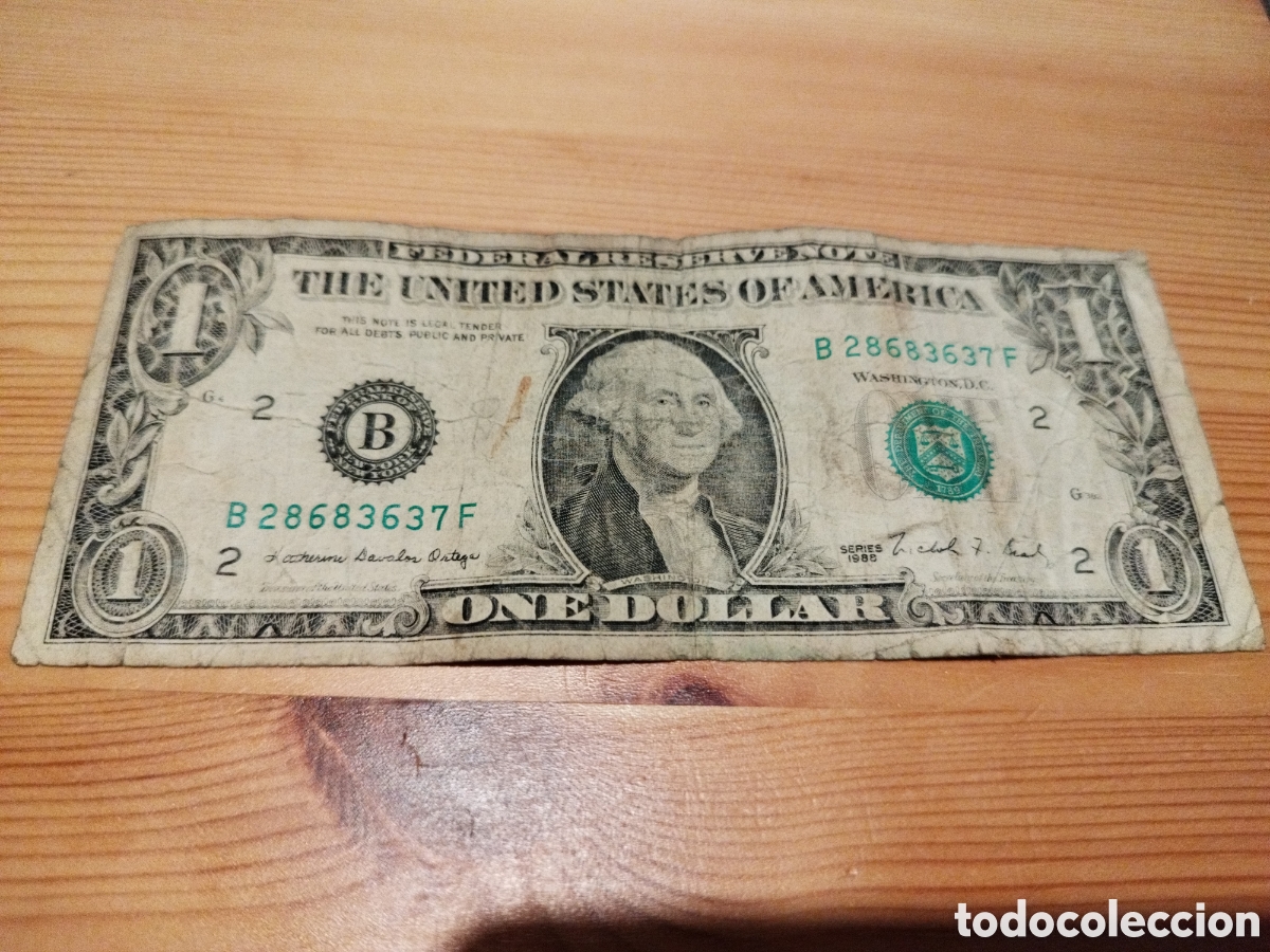 Billetes extranjeros: USA billete de 1 dolar - Foto 1
