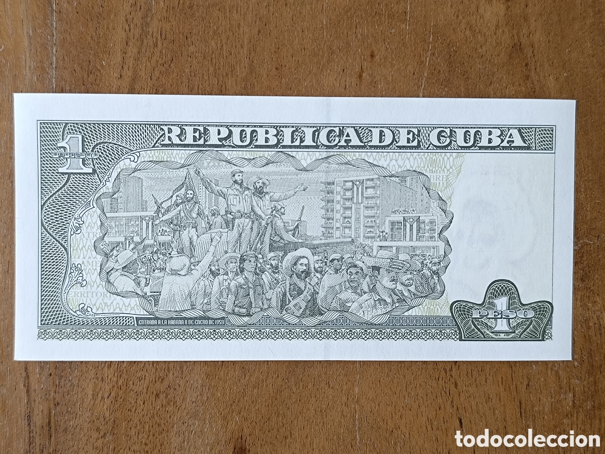 Billetes extranjeros: Billete 1 peso Cuba 2016 sc - Foto 2
