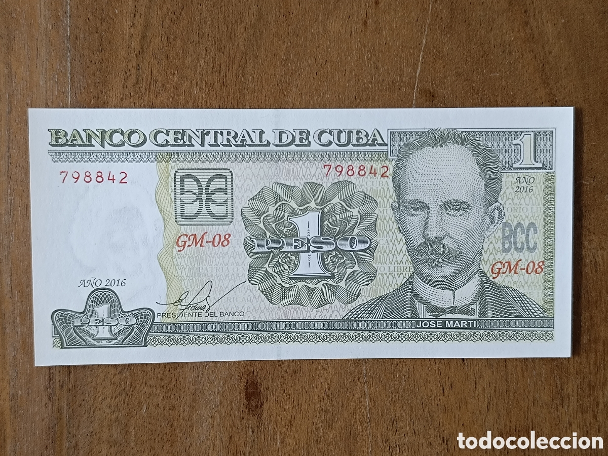Billetes extranjeros: Billete 1 peso Cuba 2016 sc - Foto 1