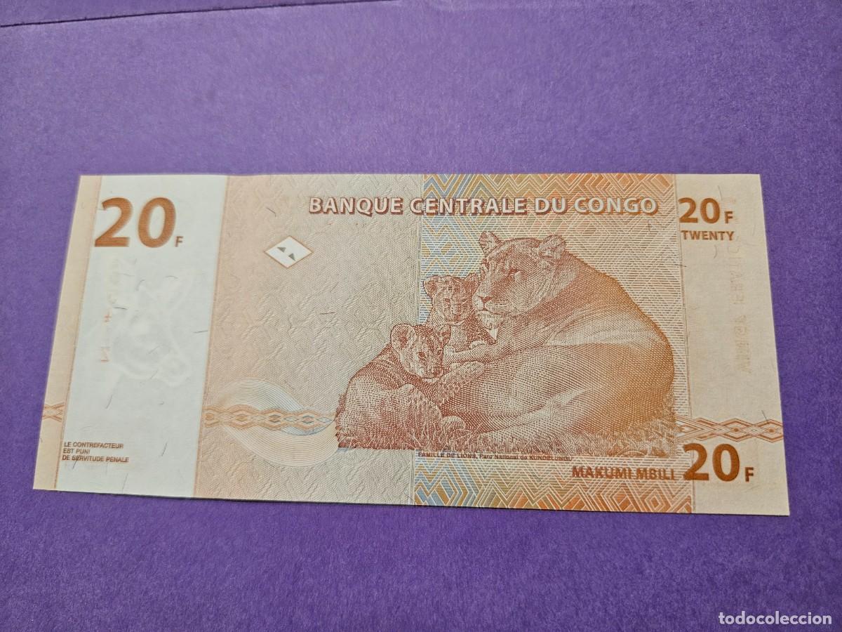 Billetes extranjeros: CONGO 20 FRANCOS 1997 S/C PICK=88 - Foto 2