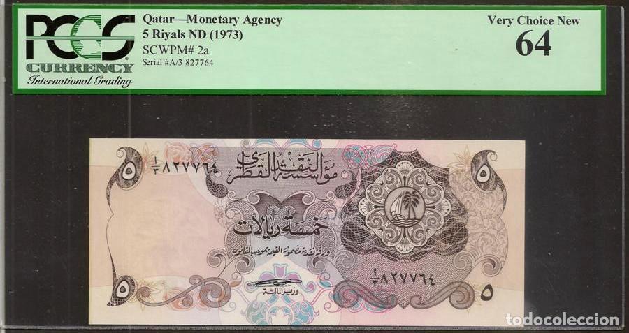 Billetes extranjeros: QATAR. 5 riyals (1973). Pick 2. S/C - Foto 1