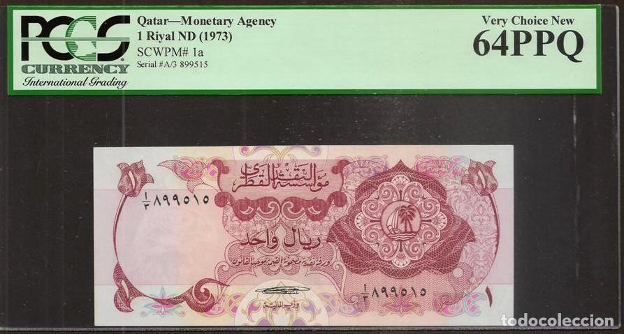 Billetes extranjeros: QATAR. 1 riyal (1973). Pick 1. S/C - Foto 1