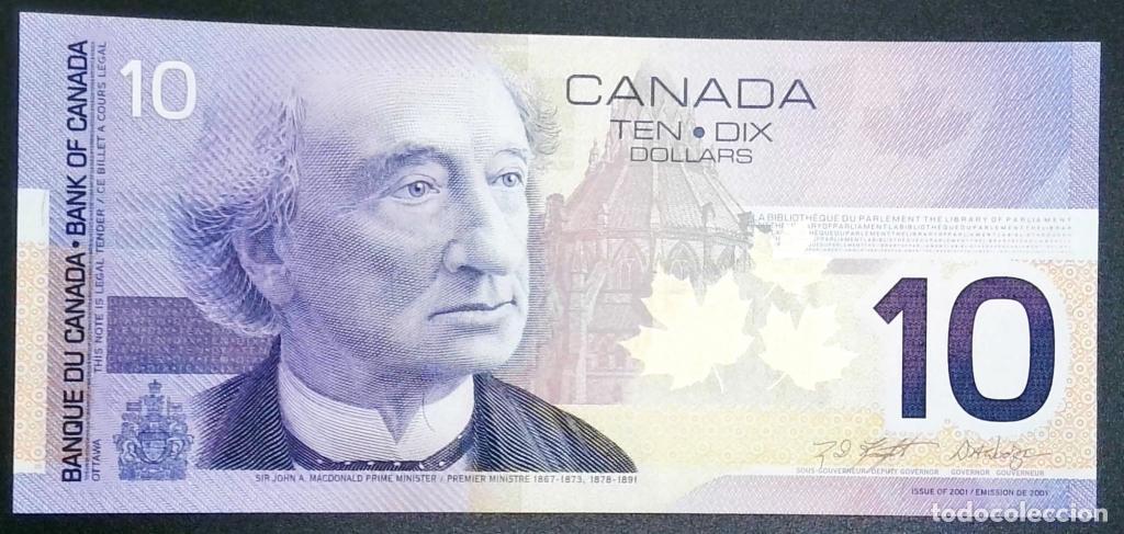 Billetes extranjeros: Canad&aacute;, 10 Dollars Issue 2001 / - 102c - (EBC / AUNC) [FEE3639231] - Foto 1