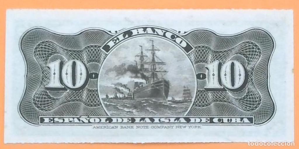 Billetes extranjeros: Cuba, 10 Centavos 1897 - 52a - (SC / UNC) [0283864] - Foto 2