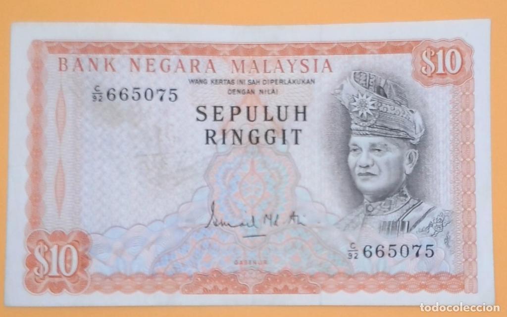 Billetes extranjeros: Malasia, 10 Ringgit ND - 9a - (MBC / VF) [C/92665075] - Foto 1
