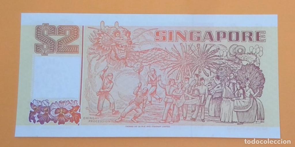 Billetes extranjeros: Singapur, 2 Dollars ND (1990) - P27 - (SC / UNC) [EF339866] - Foto 2