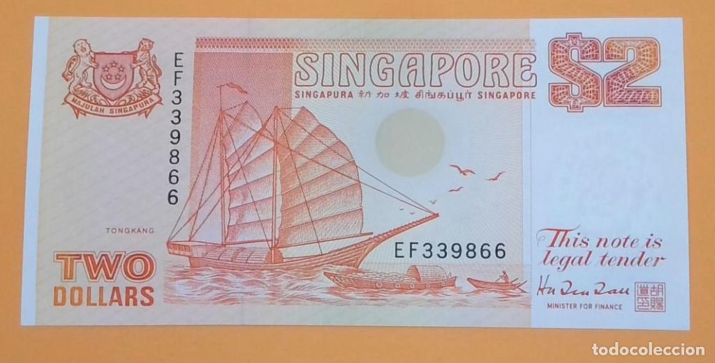 Billetes extranjeros: Singapur, 2 Dollars ND (1990) - P27 - (SC / UNC) [EF339866] - Foto 1