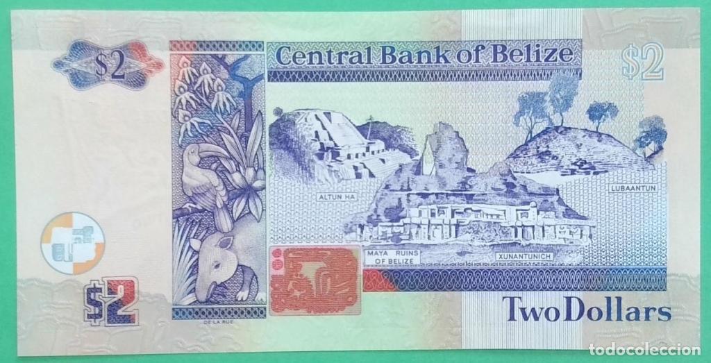 Billetes extranjeros: Belice, 2 Dollars 2003-2017 - 66f - (SC / UNC) [DR479720] - Foto 2