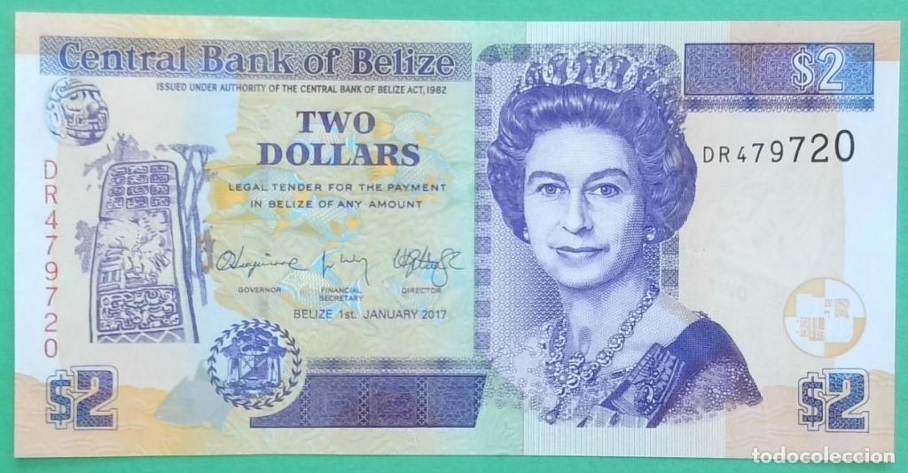 Billetes extranjeros: Belice, 2 Dollars 2003-2017 - 66f - (SC / UNC) [DR479720] - Foto 1