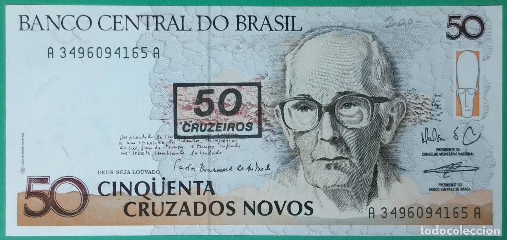 Billets internationaux: Brasil, 50 Cruzeiros ND (1990) - P223 - (SC / UNC) [A3496094165A]