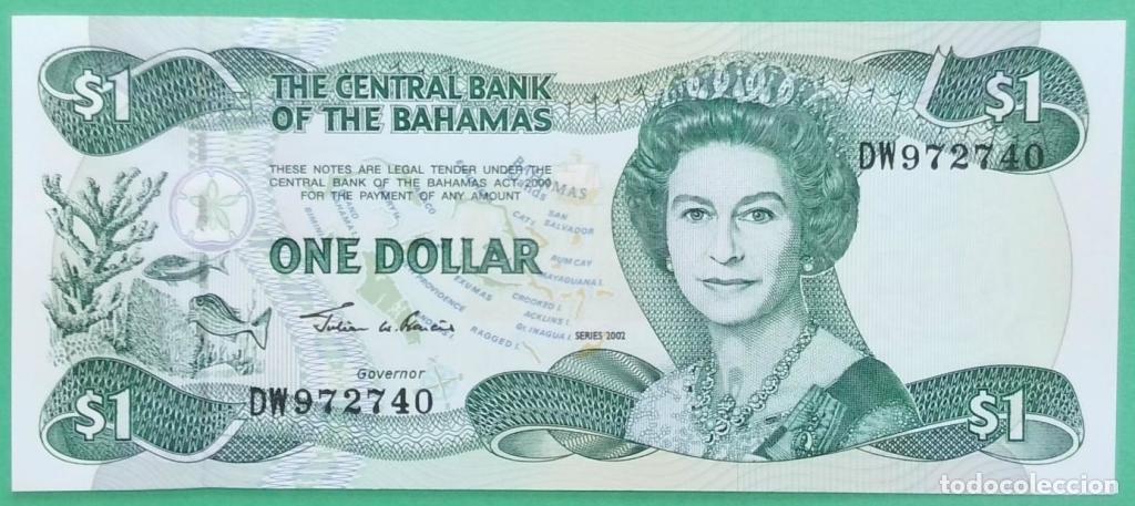 Billetes extranjeros: Bahamas, 1 Dollar 2002 - P70 - (SC / UNC) [DW972740] - Foto 1