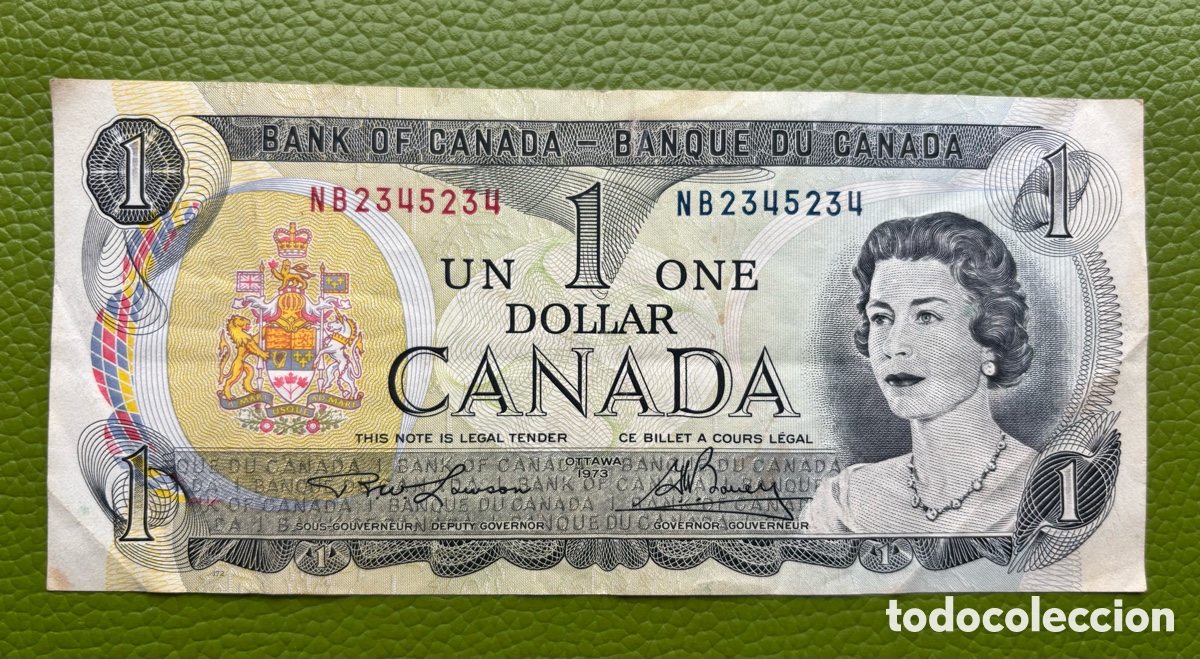 Billetes extranjeros: CANAD&Aacute;. ISABEL II. ONE DOLLAR. 1973. - Foto 1