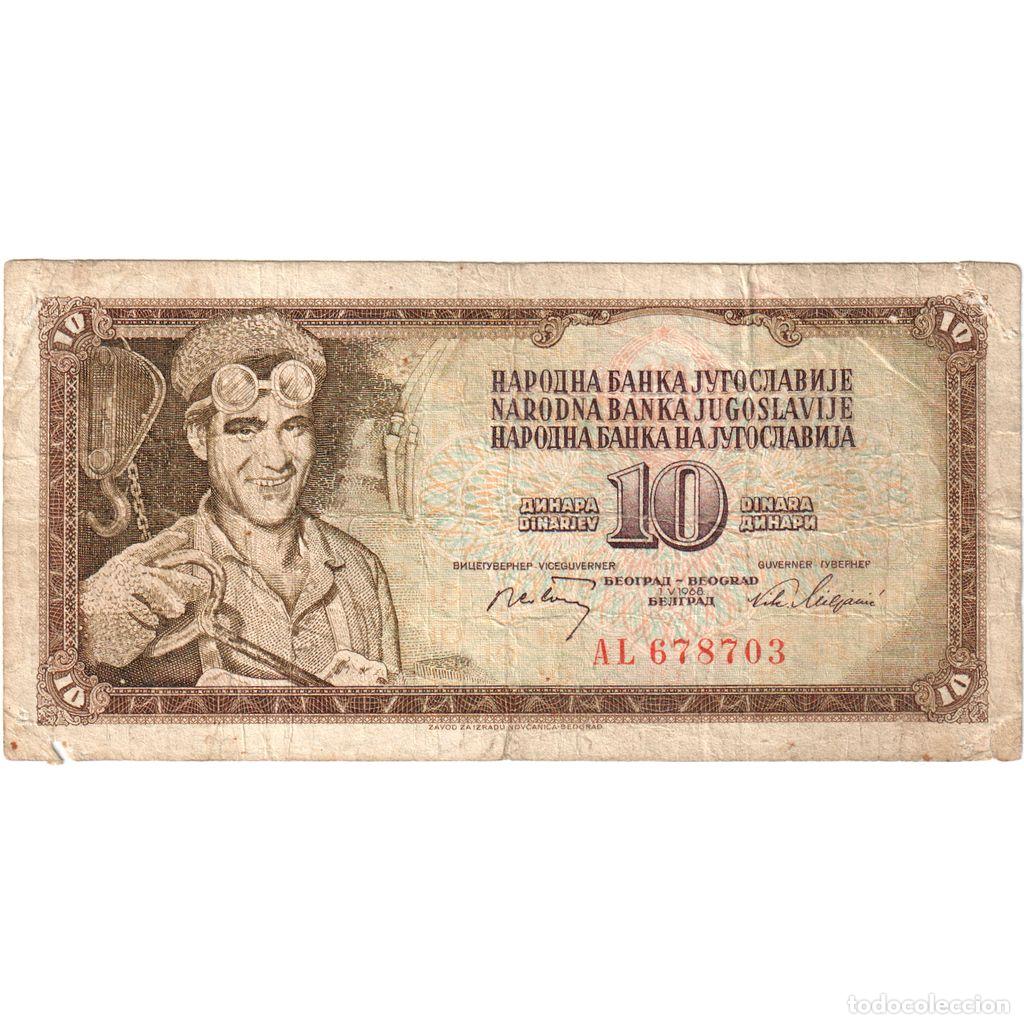 Billetes extranjeros: [#336566] Yugoslavia, 10 Dinara, RC - Foto 1