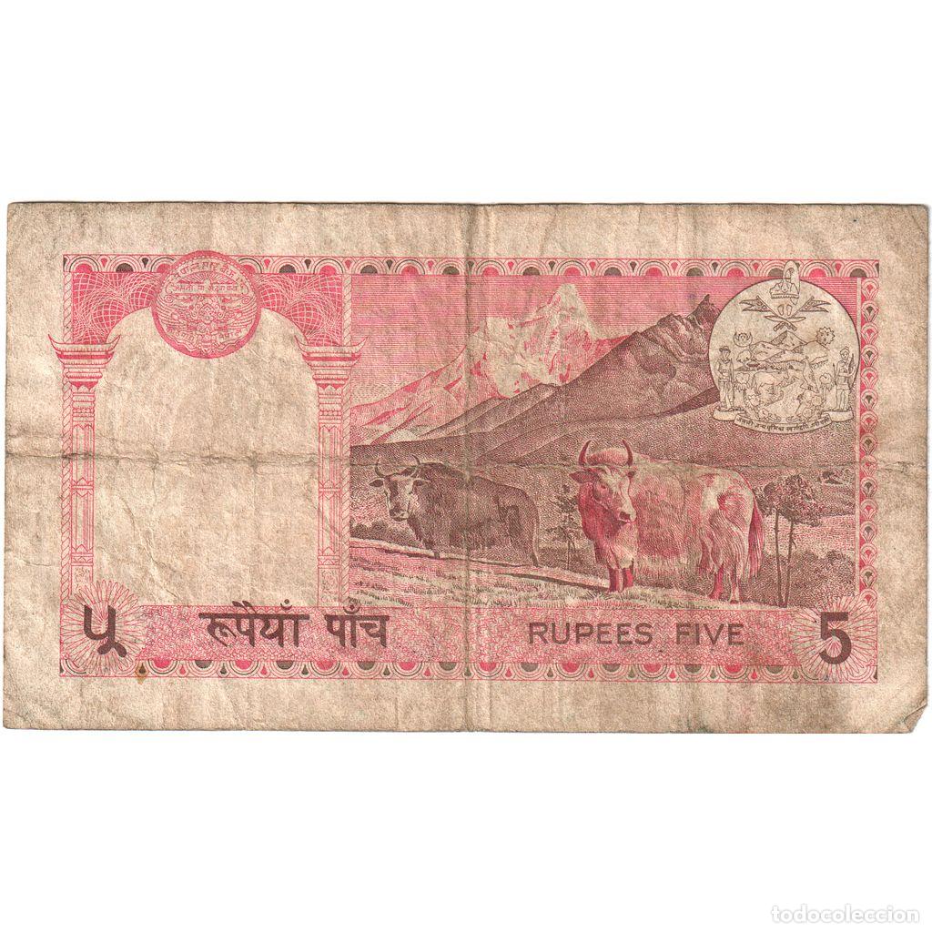 Billetes extranjeros: [#1293149] Nepal, 5 Rupees, BC - Foto 2