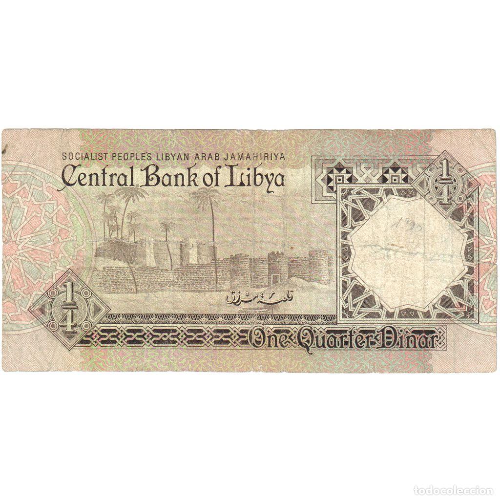 Billetes extranjeros: [#1293218] Libia, 1/4 Dinar, BC - Foto 2