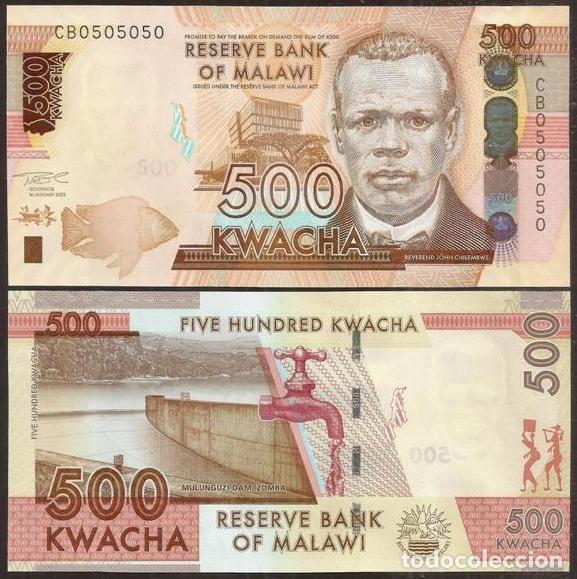 Billetes extranjeros: MALAWI. 500 kwacha 2021. S/C. - Foto 1
